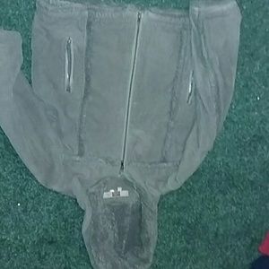 Zip up corduroy greenish jacket